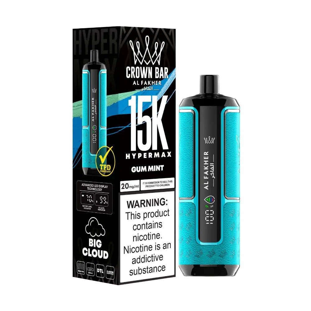 AL Fakher Crown Bar 15000 puffs - 5 mg